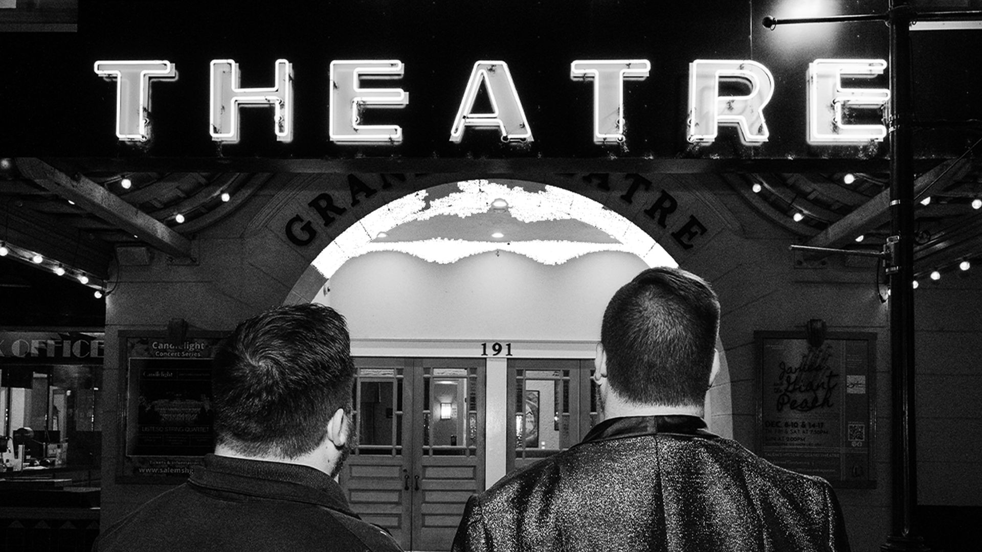 Alex and Andrew Hussey at Salem's Historic Grand Theatre